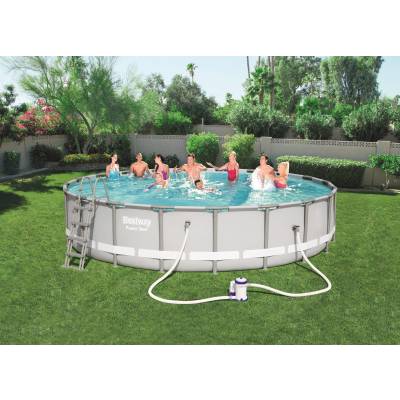 12w1 BASEN STELAŻOWY POWER STEEL 610x122 cm - BESTWAY 56675