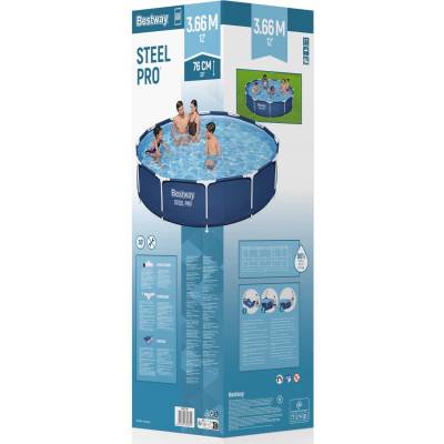 Basen stelażowy Steel Pro 366x76 cm - Bestway 56706
