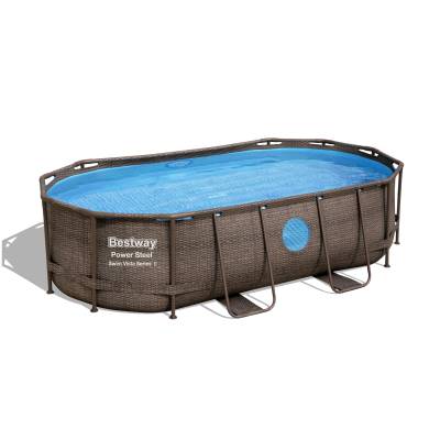 12w1 BASEN OGRODOWY RATAN VISTA 427x250x100 cm - BESTWAY 56714