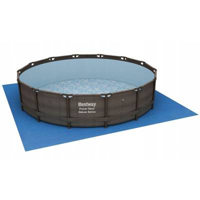 12w1 BASEN OGRODOWY RATAN Z OKNAMI SWIM VISTA 488x122 cm - BESTWAY 56725