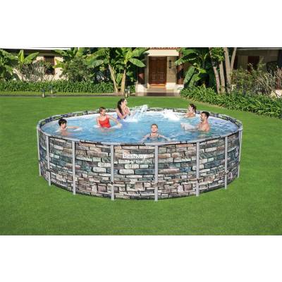 11w1 BASEN OGRODOWY POWER STEEL 549x132 cm - BESTWAY 56886