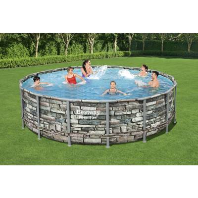 12w1 BASEN OGRODOWY POWER STEEL 488x122 cm - BESTWAY 56966