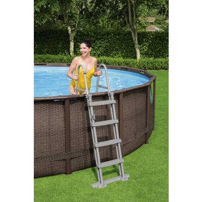 10w1 BASEN OGRODOWY RATAN Z OKNAMI SWIM VISTA 549x122 cm - BESTWAY 56977