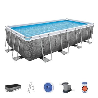 10w1 Basen ogrodowy POWER STEEL 549x274x122 cm - Bestway 56998