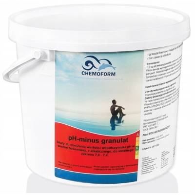 pH - MINUS DO OBNIŻANIA pH WODY CHEMOFORM 5,0 KG