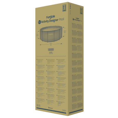 Basen ogrodowy stelażowy 396x132 cm -  Funsicle F2Q013525