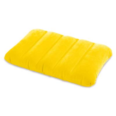 DMUCHANA ŻÓŁTA WELUROWA PODUSZKA 43x28x9 cm - INTEX 68676