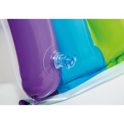 BASENIK TĘCZA Z DASZKIEM DLA DZIECI 142x119 cm - INTEX 57141