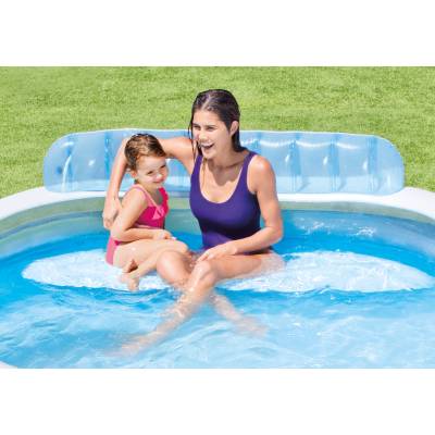 Dmuchany basen ogrodowy z oparciem 224x216x76 cm - Intex 57190