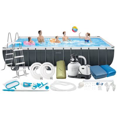 FULL ZESTAW BASEN OGRODOWY ULTRA XTR 732x366x132 cm - INTEX 26368