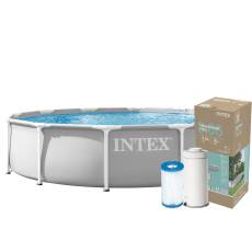 7w1 Basen ogrodowy stelażowy PRISM 366x76 cm - Intex 26712