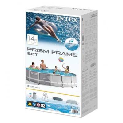 12w1 Basen ogrodowy stelażowy PRISM 427x107 cm - Intex 26720