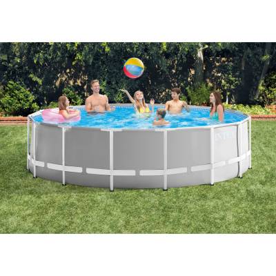 17w1 BASEN OGRODOWY STELAŻOWY PRISM 457x122 cm - INTEX 26726