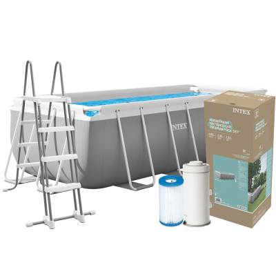 8w1 Basen stelażowy PRISM 400x200x122 cm - Intex 26790