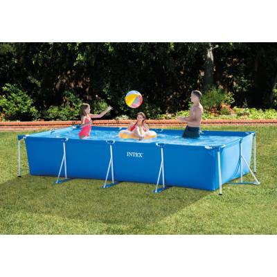 3w1 BASEN OGRODOWY STELAŻOWY 450x220x84 cm - INTEX 28273