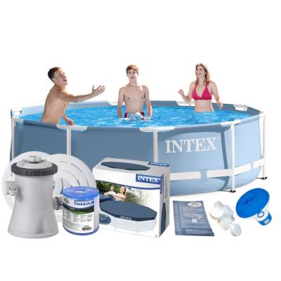 10w1 BASEN OGRODOWY STELAŻOWY PRISM 305x76 cm - INTEX 28702