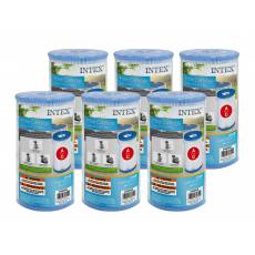 6 x FILTR PAPIEROWY DO POMPY BASENOWEJ TYP A - INTEX 29000