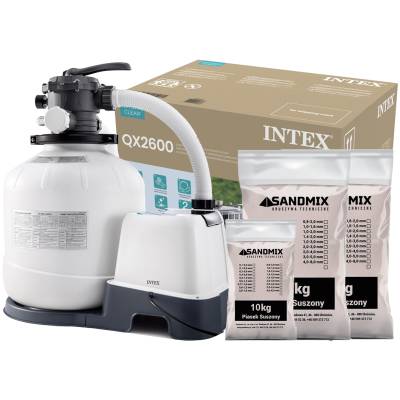 Generator chloru 11 g/h + pompa piaskowa 10000 L/h + piasek - Intex 26680