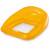 Dmuchany fotel materac do pływania 104x102 cm pomarańczowy - Intex 56802