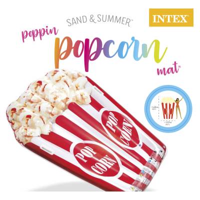 DMUCHANY MATERAC POPCORN DO PŁYWANIA - INTEX 58779