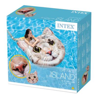 MATERAC WYSPA DO PŁYWANIA KOT 147x135 cm - INTEX 58784