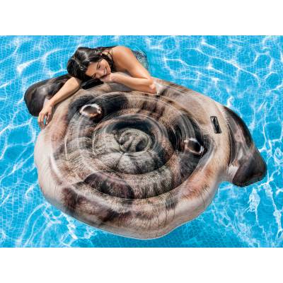 MATERAC WYSPA DO PŁYWANIA PIES MOPS 173x130 cm - INTEX 58785
