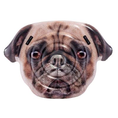 MATERAC WYSPA DO PŁYWANIA PIES MOPS 173x130 cm - INTEX 58785