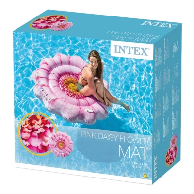 MATERAC WYSPA DO PŁYWANIA KWIATEK 142 cm - INTEX 58787