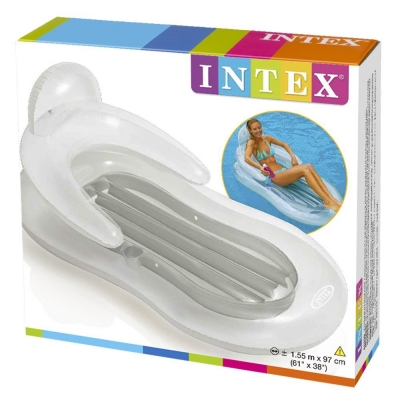 DMUCHANY MATERAC PLAŻOWY Z OPARCIEM - INTEX 58857