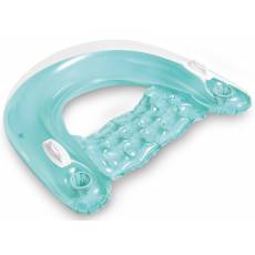 DMUCHANY FOTEL Z UCHWYTAMI - TURKUSOWY - INTEX 58859