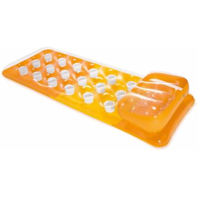 MATERAC PLAŻOWY Z PODUSZKĄ POMARAŃCZOWY - INTEX 58890