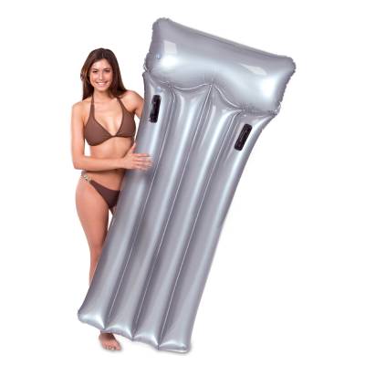 SREBRNY MATERAC PLAŻOWY Z UCHWYTAMI - INTEX 59726