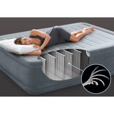 DMUCHANY WELUROWY MATERAC DO SPANIA 203x152x46 cm - INTEX 64414