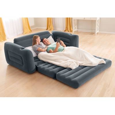 DMUCHANA KANAPA SOFA ROZKŁADANA 224x203x66 cm - INTEX 66552