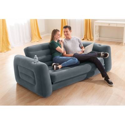 DMUCHANA KANAPA SOFA ROZKŁADANA 224x203x66 cm - INTEX 66552