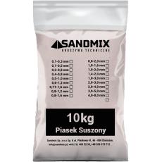 Piasek kwarcowy do pompy basenowej 0,4 - 0.8 mm - worek 10 kg