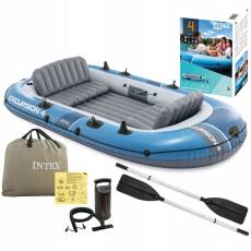 Ponton Excursion 4 - 315x165x43 cm + wiosła i pompka - Intex 66324