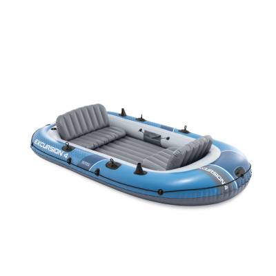 Ponton Excursion 4 - 315x165x43 cm + wiosła i pompka - Intex 66324