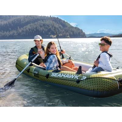 Ponton SEAHAWK 3 295x137x43 cm + wiosła / pompka - Intex 66333
