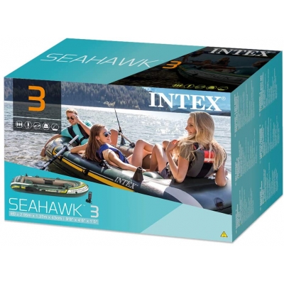 PONTON SEAHAWK 3 + WIOSŁA / POMPKA - INTEX 68380