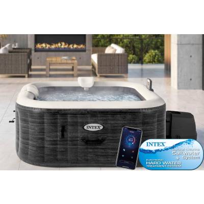 Dmuchane jacuzzi spa Greystone 211x71 cm 4 os. WiFi - Intex 28450