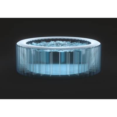 Dmuchane spa jacuzzi Chevron Deluxe 196x196x71 cm 6 os. WiFi - Intex 28472