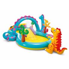 WODNY PLAC ZABAW BASEN DINOZAURY 333x229x112 cm - INTEX 57135