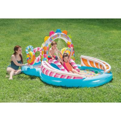 Wodny plac zabaw Cukierkowa Strefa  295x191x130 cm - Intex 57149