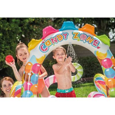 Wodny plac zabaw Cukierkowa Strefa  295x191x130 cm - Intex 57149