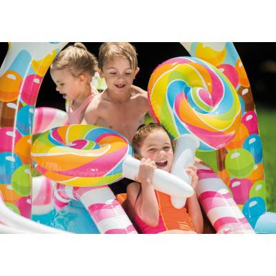 Wodny plac zabaw Cukierkowa Strefa  295x191x130 cm - Intex 57149