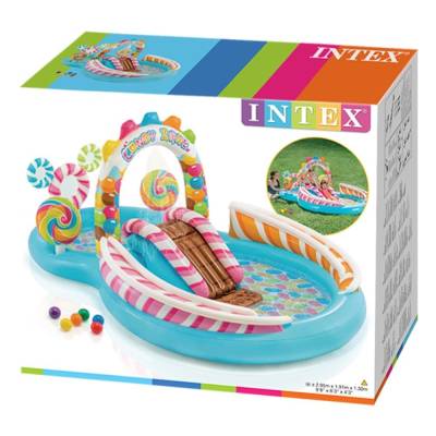 Wodny plac zabaw Cukierkowa Strefa  295x191x130 cm - Intex 57149
