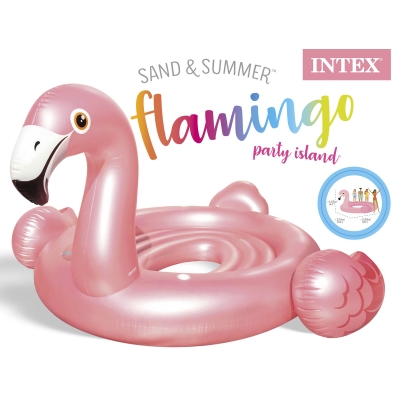 FLAMING PARTY WYSPA 358x315x163 cm - INTEX 57297