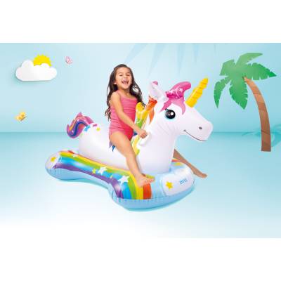 Dmuchany jednorożec unicorn do pływania 163x86 cm - Intex 57552