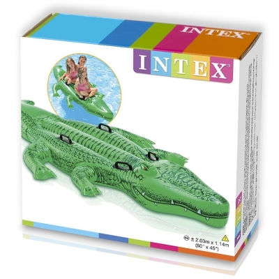 Dmuchany krokodyl gigant do pływania 203x114 cm - Intex 58562